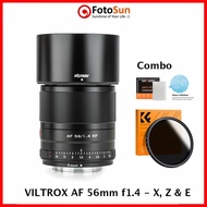 Viltrox AF 56mm f1.4 STM prime lens for Nikon Z, Fuji X and Sony E mount