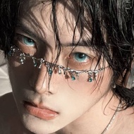 Boys Broken Face Decoration Ocean Tears Face Decoration Chain Water Drop Face Chain Niche Pure Desir