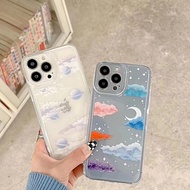 [Clouds/planet] Casing iphone 14 Pro Max 14Plus 11 13 12 7Plus