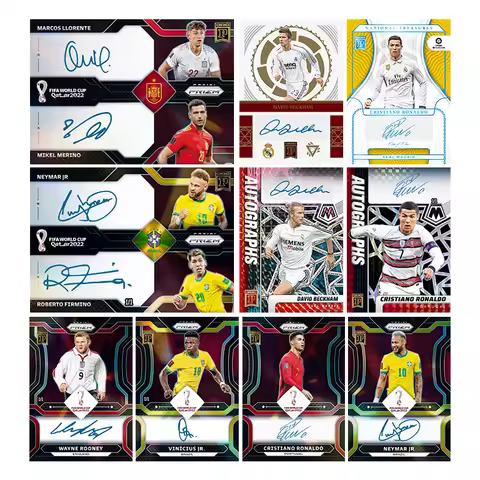 Panini Football Star Card Diy Homemade Neymar Cristiano Ronaldo Lamine Yamal Lionel Messi Signature 