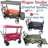 ⭐ WAGON STROLLER ⭐ Seat Double Anti UV Dual Basket Cat Dog Large Foldable Trolley Carrier