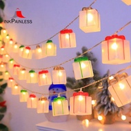 Multi-Colored for Christmas Lights 10 Ft 20 LEDs Battery Operated Gift Box String Lights for Christm
