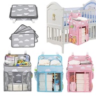 Baby Newborn Bed Storage Organizer Crib Hanging Storage Bag Caddy Organizer For Baby Essentials Bedding Set Diaper Storage Bag