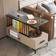 HY-JD Eco Ikea（Eco-Me）Light Luxury Sofa Side Cabinet Glass Side Cabinet Side Cabinet Table Coffee Table Small Living Roo