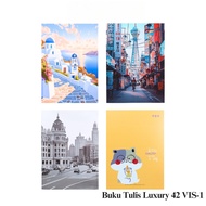 VIS-1 [1 PACK] Luxury 42-Striped Notebook Boxy B5 Size/, 5 Pieces