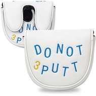 Embroidery Leather Magnetic Golf Center Shaft Mid Mallet Head Cover Fit LAB Golf DF3 Putter Club