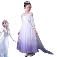 PAH Frozen Elsa Dress Costume kids Girls Embroidered Sequined Princess Dresses for Party Frozen Dress Kids Baju Princess