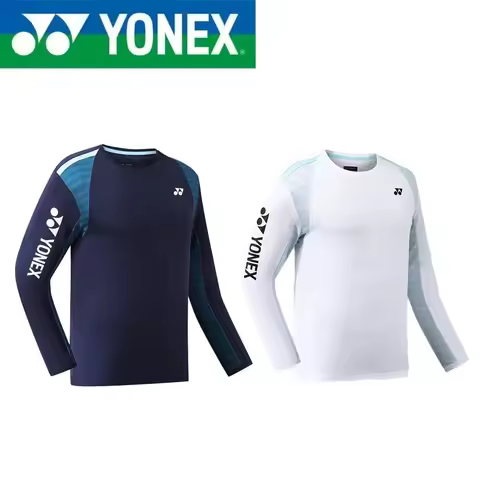 YONEX Badminton Suit Long Sleeved Outdoor Sports Unisex Long Sleeved Mesh Table Tennis Long Sleeved