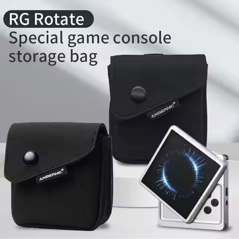 Shockproof Protective Storage Bag For Anbernic RG Rotate Handheld Game Console Oxford Waterproof Por