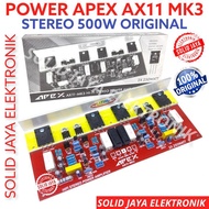 KIT POWER STEREO APEX AX11 MK3 500W MK-3 KIT HI FI STEREO POWER AMPLIFIER 500 WATT AX 11 AX-11 MK 3 