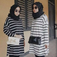 Women's Striped Long Sleeve T-Shirt XXL