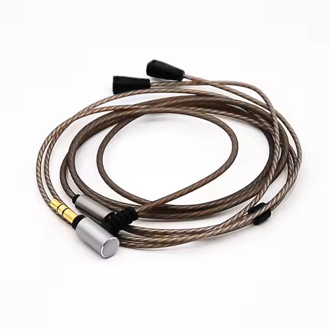 For Sennheiser IE80S IE80 IE8i IE8 Earphone Replaceable 3.5mm Silver Plated Headphone Cable