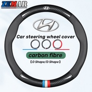 Hyundai Carbon Fiber Pattern Steering Wheel Cover Anti-slip Steering Cover Stering Cover for Hyundai