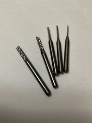 ดอกแกะสลัก กัด ตัดชิ้นงาน Endmill Carbide คาร์ไบร์ บิด (แกน 3.15mm.) 5ขนาด 0.9-1.5-2-2.5-3mm. ขายเป็