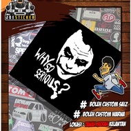 STICKER why so serious SAIZ 7X5 INCI