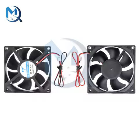 DC8025 Cooling Fan 5V 12V 24V 8025 Oil-containing Miniature Centrifugal Fan 8cm Two-wire Mute Exhaus