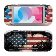 （2024） Switch Lite Skin Sticker Flag Design Protective Decal Removable Cover for Nintendo Switch Lite Console（2024）