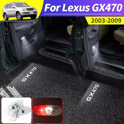 For 2003-2009 Lexus GX470 GX 470 Modification Accessories Door Sill Light Environmental Warning Ligh