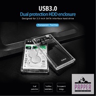 ORICO HDD ENCLOSURE **TRANSPARENT** (2.5"HDD/SSD-FAST PEED-USB 3.0)