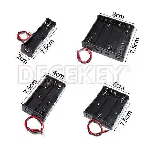 1pc 18650 3.7V Parallel 1/2/3/4/18650 Battery Holder 18650 Storage Box Case 18650 Parallel Battery B