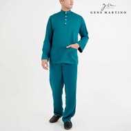Gene Martino Baju Melayu Premium Dull Satin Classic Fit 777 - Mallard Green 88