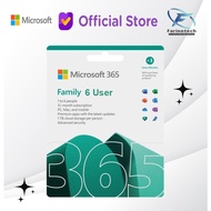Microsoft Office 365 Family 6 User Original 5 Devices 1 Year