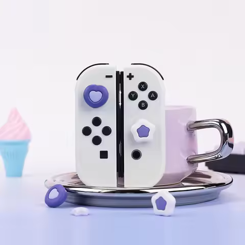 Sweety Love Silicone Thumb Stick Grip Cap Cover For Nintendo Switch 2/NS oled/Lite For Sony PS5 PS4 