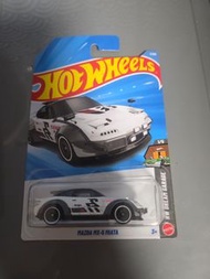 【Mazda Mx-5】全新風火輪白色萬事得馬自達“MX5”玩具超級跑車模型車 hotwheels white color mazda mx-5 miata toys car