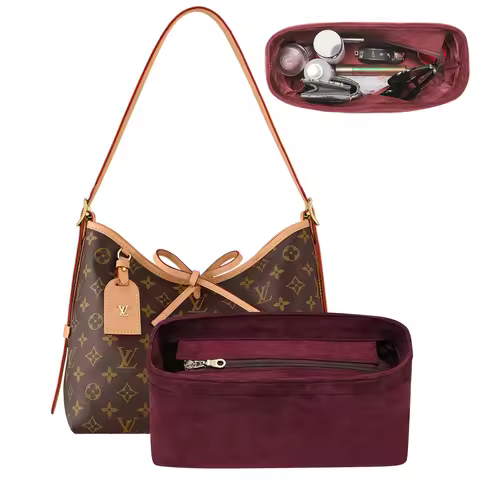 Carryall PM Insert Organizer, Velvet Bag Organizer Insert Compatible with lv Carryall and More Pecfe