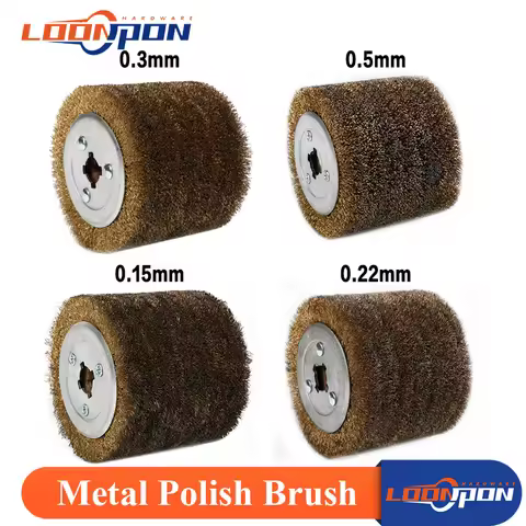 Deburring Abrasive Stainless Steel Wire Round Brush Polishing Grind Buffer Wheel 0.15/0.3/05mm for W