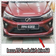 perodua bezza 2020/2021 drive68 front skirt ORI ABS