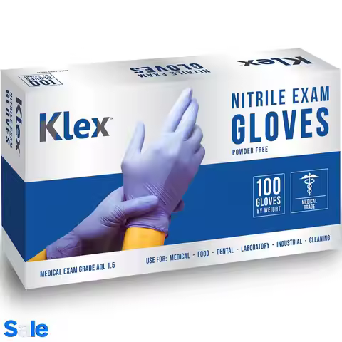 Nitrile Exam Gloves - M cal Grade, Powder Free, Rubber Latex Free, Disposable Examination Grade Glov
