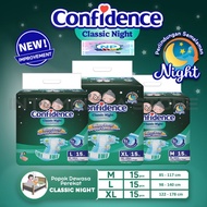 Confidence Night M15 L15 XL15 Adhesive Adult Diapers