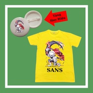 Áo thun ngắn tay trẻ em mẫu Cross Sans siêu ngầu Error Sans Pháp sư Gangster đủ size áo từ 10kg đến
