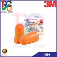 3M 1100 Noise-Reducing Earplugs Sound Reduction 29 Decibels NRR29