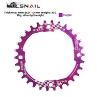 Positive and Negative Teeth Climb Hill Chainring 30T 104BCD