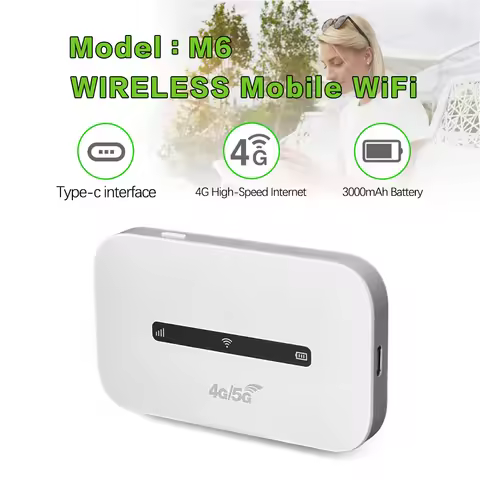 4G/5G Mobile WiFi Router 3000mAh 150Mbps 4G LTE Wireless Pocket Mobile Hotspot with SIM Card Slot Mo