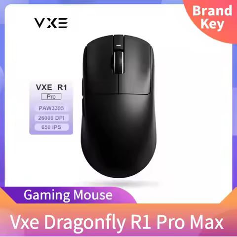 VXE Dragonfly R1 Pro MAX Wireless Lightweight Gaming Mouse PAW3395 26000DPI Low Latency 50G Accelera