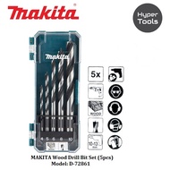 MAKITA Wood Drill Bit Set (5pcs) - Model: D-72861