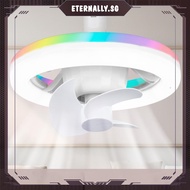 [eternally.sg] Ceiling Fans with Light Bulb Remote RGB Mode Light Socket Fan 3 Color Dimmable