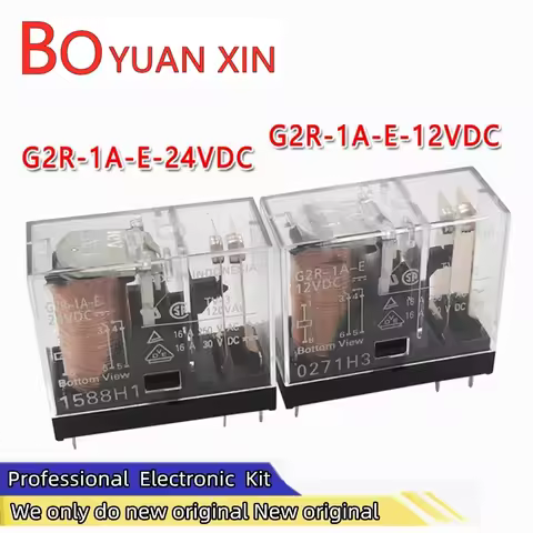 New Original Relays G2R-1A-E-12VDC G2R-1A-E-24VDC Power Relay 6pin 16A DC12V DC24V
