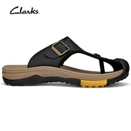 [NEW] Clarks รองเท้าผู้ชาย รุ่น Wesley Sun Flip Flop Beeswax Shoes - BROWN Genuine Leather The Body 