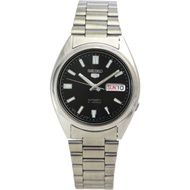 Seiko Mens SNXS79J1 (SeikoEX Seiko5 Day Date Black Dial) Watch Analog self-winding Metal Band Mens
