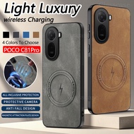 Casing For POCO C81 C 81 Pro C81Pro C81X POCOC81 Pro POCOC81Pro C81X 2026 Napa-textured Magnetic Suc