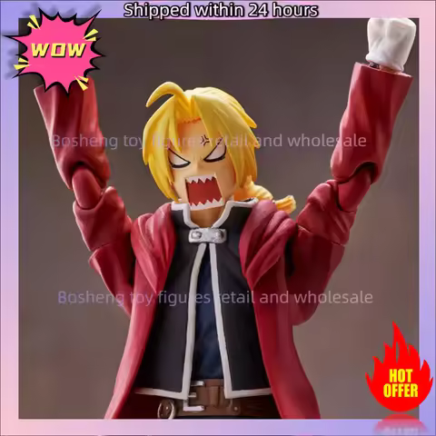 Original Aniplex BUZZmod Fullmetal Alchemist Brotherhood Edward Elric Anime In Stock Action Figures 