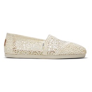 TOMS รองเท้าลำลองผู้หญิง สลิปออน รุ่น Alpargata Natural Moroccan Crochet  (CC) รองเท้าลิขสิทธิ์แท้