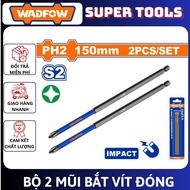 WADFOW TOOLS Set of 2 PH2 screwdriver bits 250mm, 200mm, 150mm WSV6K66 / WSV5K65 / WSV4K64