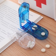 Pill Cutter Portable Small Medicine Box Medicine Dispenser Plastic Tablet Pill Splitter