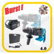 4.0 Battery 21v Cordless Brushless 3 Mode Hammer Drill 2-26mm //// Lthium Li-ion Battery With Mor