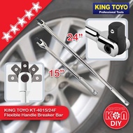 King Toyo 1/2" Flexible Handle - 15" / 24" ( Breaker Bar ) [KT-4015F] [KT4024F] CR-V | 1/4" 3/8" 1/2